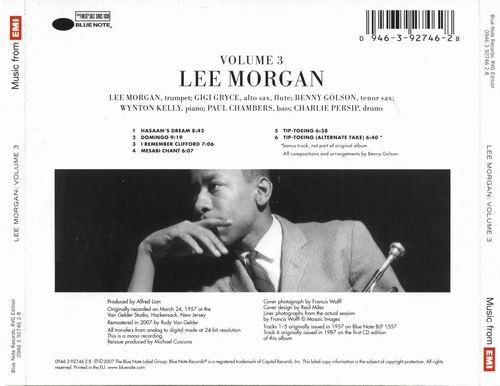 Lee Morgan - Volume 3 (1957) {RVG Edition} CD Rip