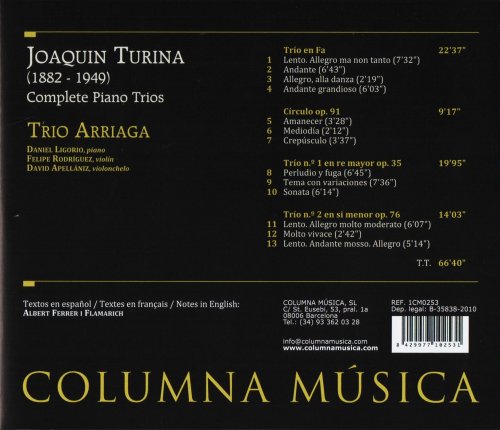 Trio Arriaga - Joaquín Turina: Complete Piano Trios (2010) CD-Rip