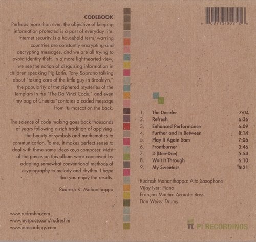 Rudresh Mahanthappa - Codebook (2006) CD-Rip