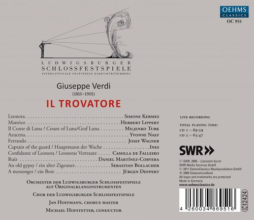 Simone Kermes, Herbert Lippert, Miljenko Turk, Yvonne Naef, Michael Hofstetter - Verdi: Il Trovatore (2011) CD-Rip