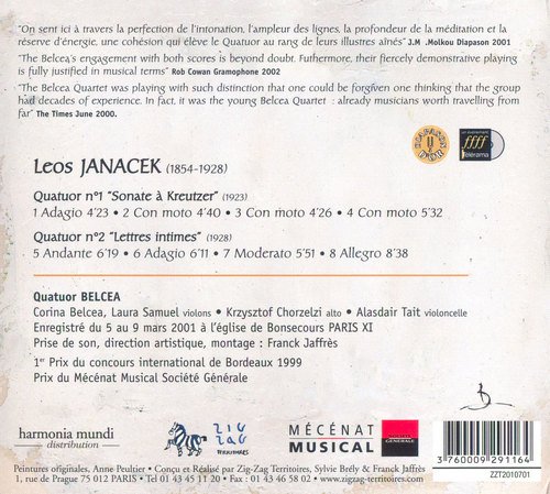 Belcea Quartet - Leos Janacek: String Quartets Nos. 1 & 2 (2001) CD-Rip