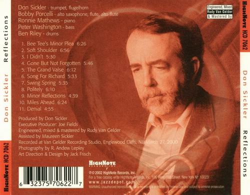 Don Sickler Quintet - Reflections (2000) 320 kbps+CD Rip