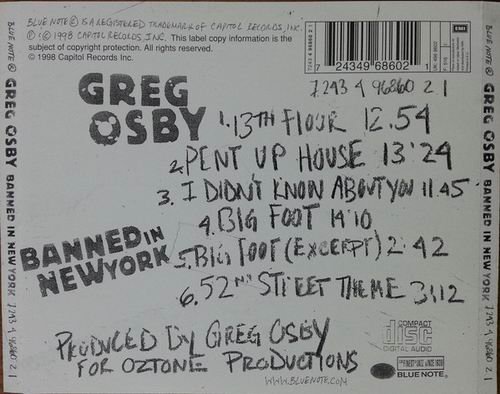 Greg Osby - Banned in New York (1998)