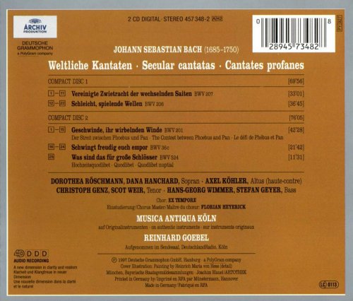Reinhard Goebel - J.S.Bach: Weltliche Kantaten (1997)