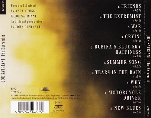 Joe Satriani - The Extremist (1992) CD Rip