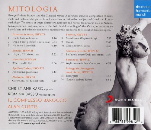 Christiane Karg, Romina Basso, Il Complesso Barocco Alan Curtis - Mitologia - Handel Arias & Duets (2016) CD-Rip