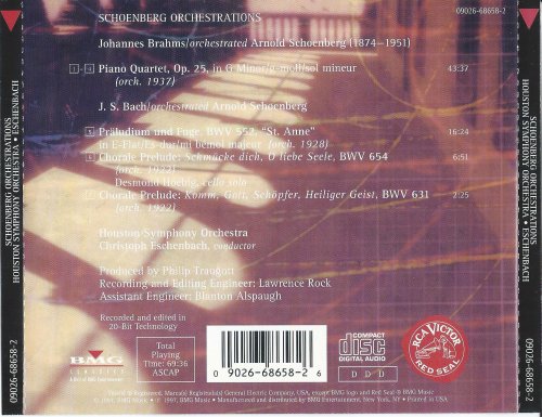 Christoph Eschenbach - Bach/Brahms: Schoenberg Orchestrations by RCA (1997)