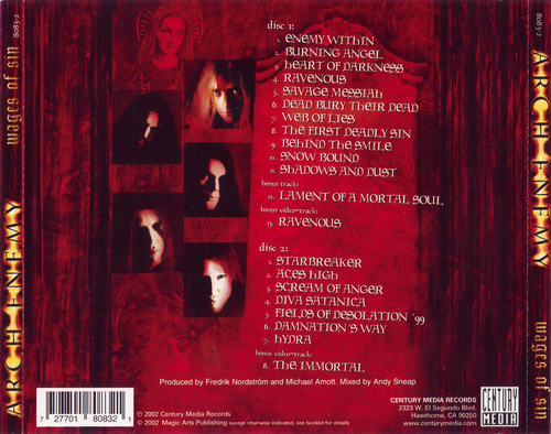 Arch Enemy - Wages Of Sin (Enhanced Editiom) (2002) CD-Rip