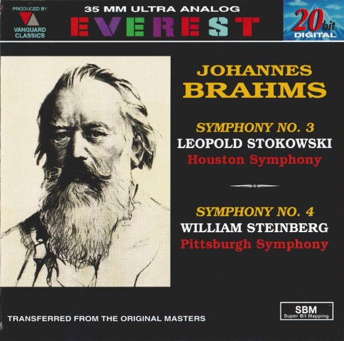 Leopold Stokowski, William Steinberg - Brahms: Symphonies Nos. 3 & 4 (1995)