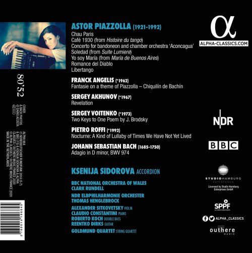 Ksenija Sidorova - Piazzolla Reflections (2021) [CD-Rip]