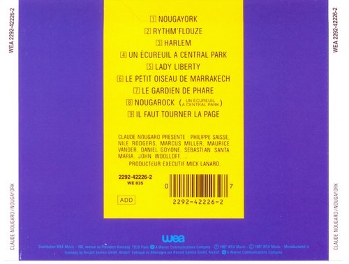 Claude Nougaro - Nougayork (1987) CD-Rip