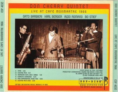 Don Cherry - Live at Cafe Montmartre 1966, Vol. 1 (2007)