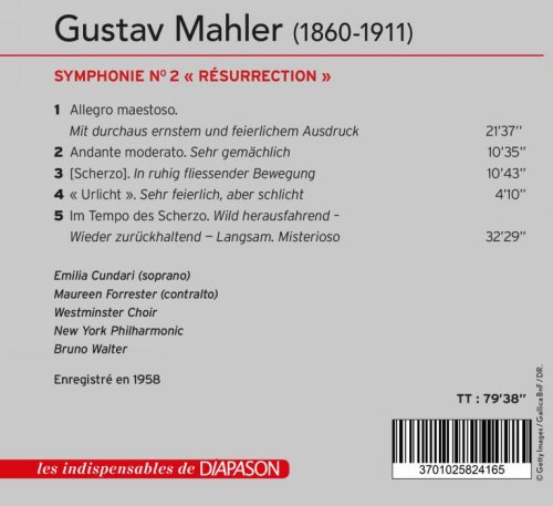 New York Philharmonic, Bruno Walter - Mahler: Symphonie No.2 "Résurrection" (2020)