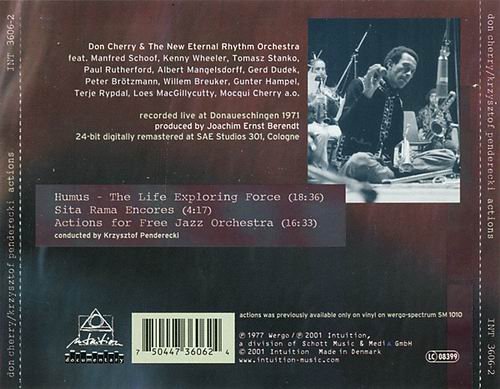Don Cherry, Krzysztof Penderecki - Actions (2001)