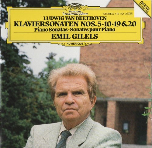 Emil Gilels - Beethoven: Piano Sonatas Nos. 5, 10, 19 & 20 (1986) CD-Rip