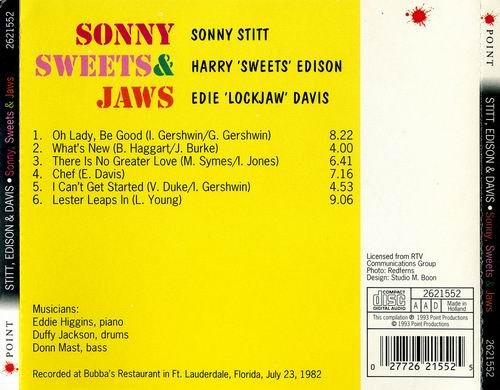 Sonny Stitt, Harry Sweets Edison & Eddie Lockjaw Davis - Sonny, Sweets & Jaws (1993)