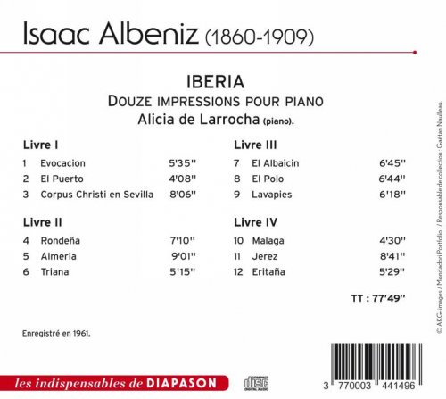 Alicia de Larrocha - Albeniz: Iberia (2013)