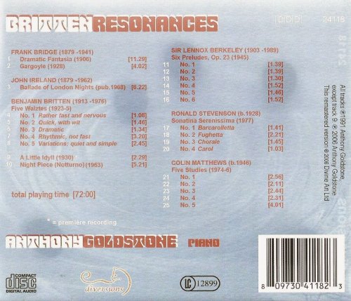 Anthony Goldstone - Britten Resonances (1991) CD-Rip