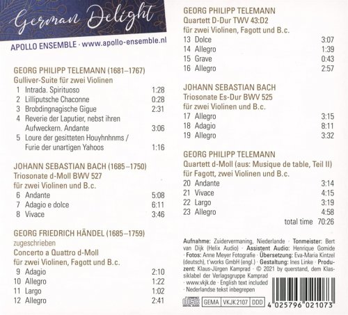 Apollo Ensemble - German Delight (2021)