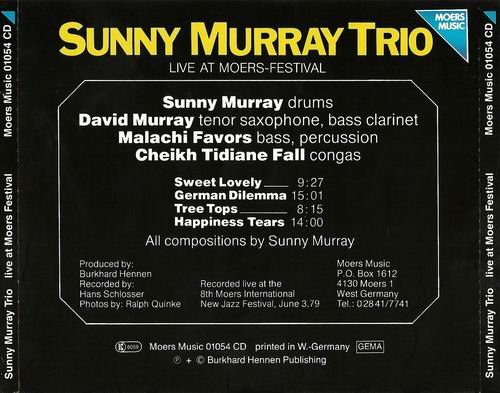 Sunny Murray Trio - Live at Moers Festival (1979)