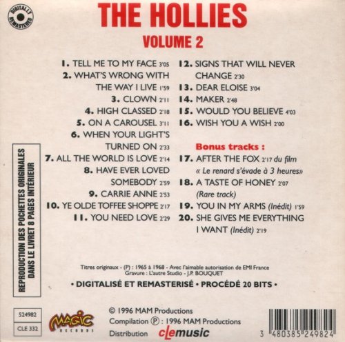 The Hollies - French 60's EP Collection Vol. 2 (1996)