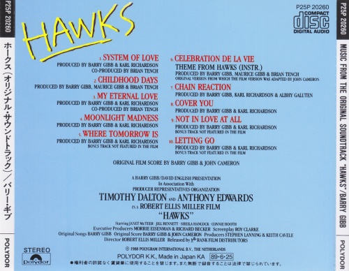 Barry Gibb - Hawks: Music From The Original Soundtrack (1989)