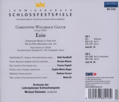 Ruth Sandhoff, Kirsten Blaise, Franco Fagioli, Sophie Marin-Degor - Gluck: Ezio (2007)