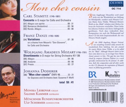 Monika Leskovar, Salome Kammer, Münchner Rundfunkorchester, Ulf Schirmer - Johanna Doderer: Mon cher cousin (2007)