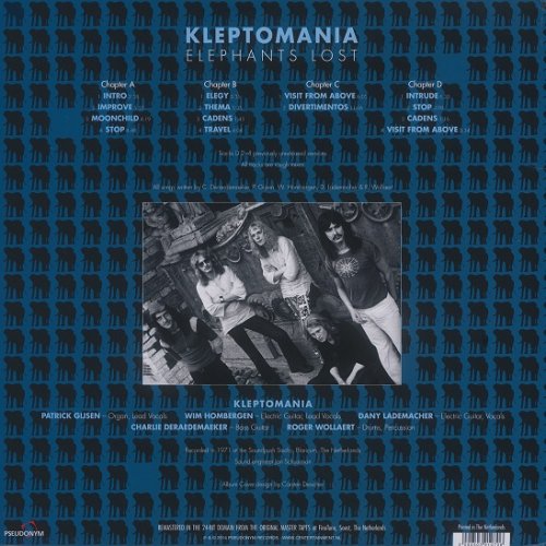 Kleptomania - Elephants Lost (Reissue) (1971/2014)