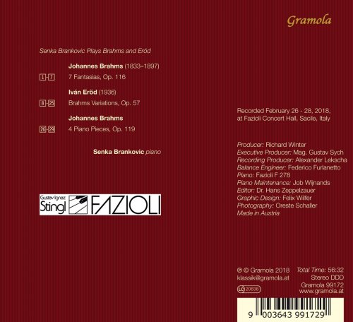 Senka Brankovic - Brahms & Eröd: Piano Works (2018)
