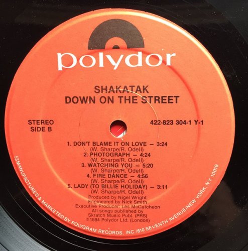 Shakatak - Down On The Street (1984) LP