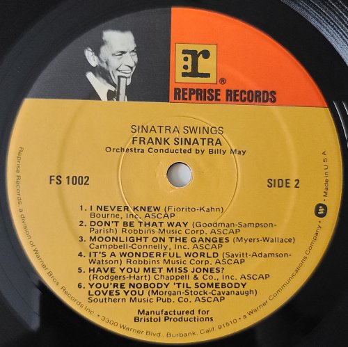 Frank Sinatra - Sinatra Swings (1961) LP