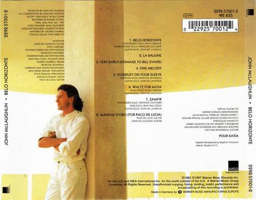 John McLaughlin - Belo Horizonte (1981) CD Rip