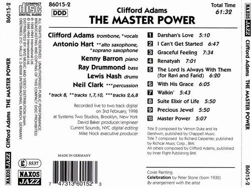 Clifford Adams - The Master Power (1998)