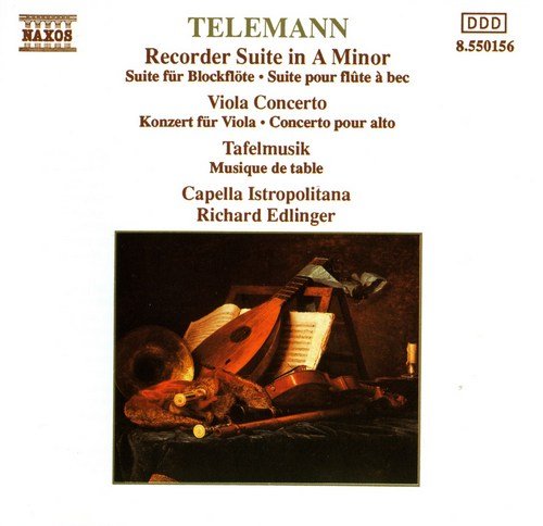 Capella Istropolitana, Richard Edlinger - Telemann - Recorder Suite in A Minor, Viola Concerto, Tafelmusik (1989)