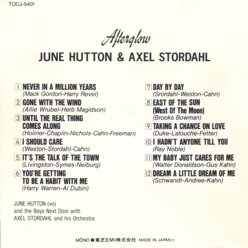 June Hutton & Axel Stordahl - Afterglow (1991)