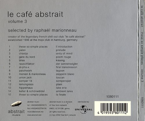 VA - Le Café Abstrait Volume 3: These So Simple Places by Raphaël Marionneau (2002) FLAC