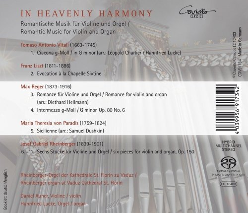 Hannfried Lucke, Daniel Auner - In Heavenly Harmony (Romantic Music for Violin and Organ) (2017)