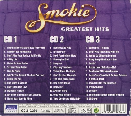 Smokie - Greatest Hits (3CD) (2006) CD-Rip