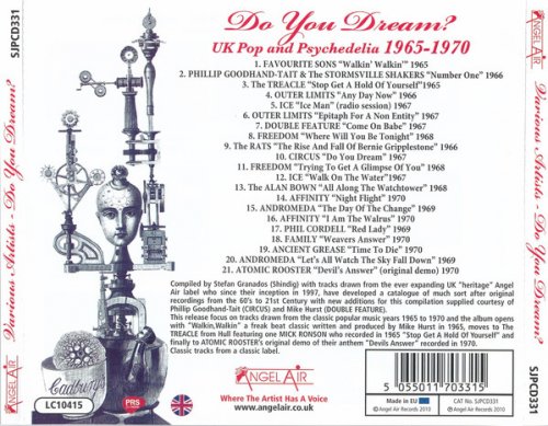 Various Artist  - Do You Dream? UK Pop And Psychedelia 1965-1970 From The Angel Air Catalogue (2010)