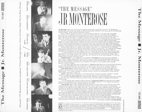 J.R. Monterose - The Message (1959) [1997] CD-Rip