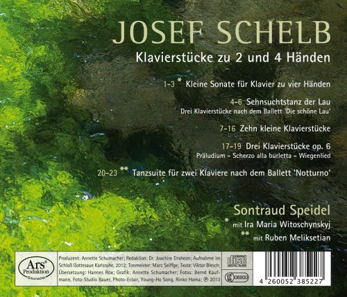 Ira Maria Witoschynskyj, Ruben Meliksetian - Josef Schelb - Klavierstücke zu 2 und 4 Händen (2013)