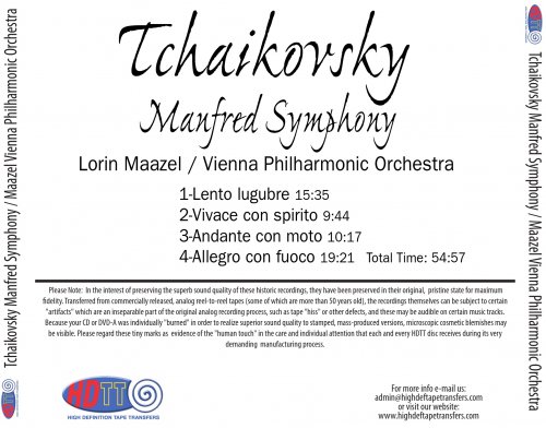 Lorin Maazel - Tchaikovsky: Manfred Symphony (1972) [2010] Hi-Res