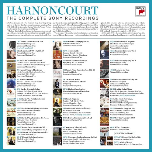 Nikolaus Harnoncourt - The Complete Sony Recordings (2016) [61CD Box Set]