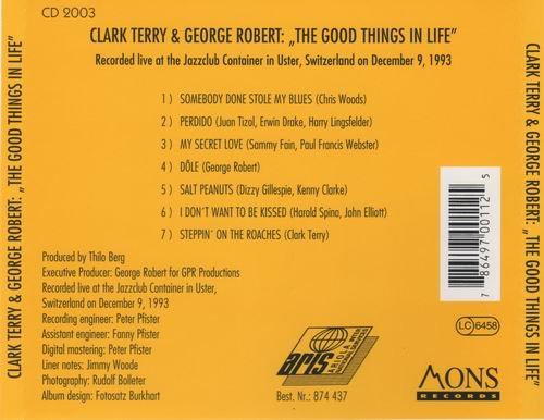 Clark Terry and George Robert - The Good Things In Life (1993) 320 kbps+CD Rip