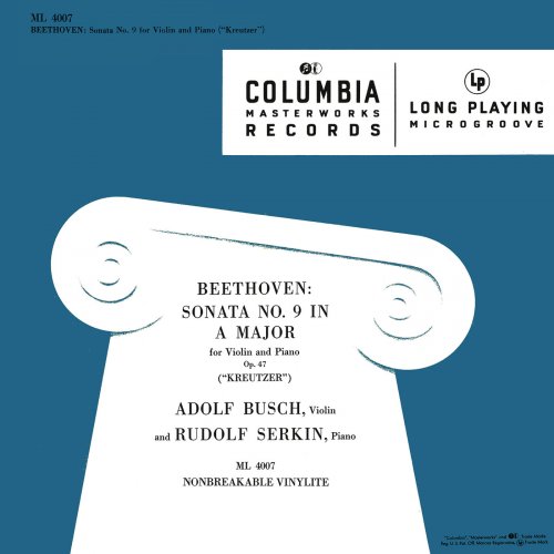 Rudolf Serkin, Adolph Busch - Beethoven: Violin Sonata No. 9, Op. 47 "Kreutzer" & Schumann: Piano Quintet, Op. 44 (2017) [Hi-Res]
