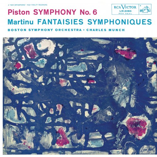 Charles Munch, Samuel Mayes, Boston Symphony Orchestra - Piston: Symphony No. 6 - Martinu: Fantasies Symphoniques (2016) [Hi-Res]