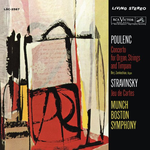 Charles Munch, Boston Symphony Orchestra - Poulenc: Organ Concerto & Stravinsky: Jeu de cartes (2016) Hi-Res