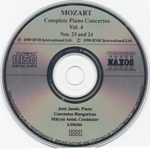 Jeno Jando, Matyas Antal - Mozart: Complete Piano Concertos Vol. 4 - Nos. 23 & 24 (1991)