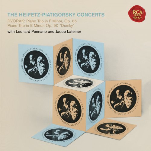 Jascha Heifetz, Gregor Piatigorsky, Leonard Pennario, Jacob Lateiner - The Piano Trio Collection - Dvorák: Piano Trios Nos. 3 & 4 (2016) [Hi-Res]